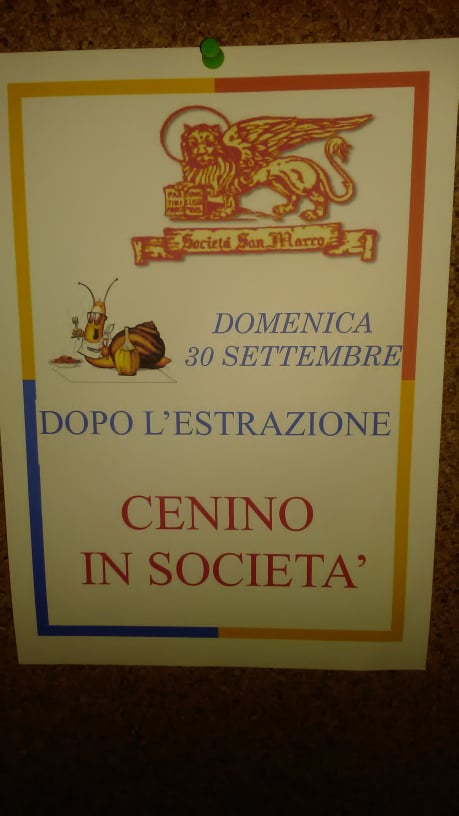 Palio di Siena, Società San Marco: 30/09 Cenino in Società dopo l’Estrazione