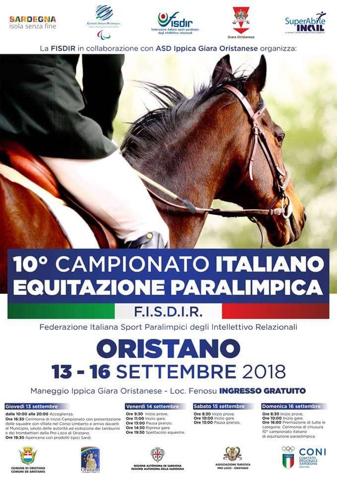 Oristano ( OR ): 10° Campionato Italiano Equitazione Paralimpica