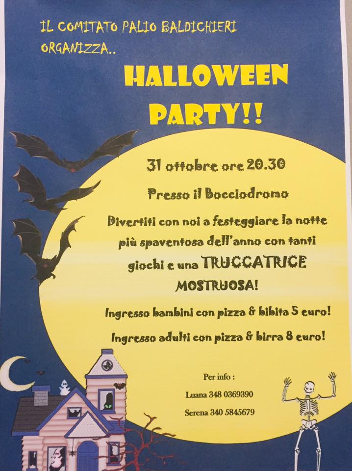 Palio di Asti, Comitato Palio Baldichieri d’Asti: 31/10 Halloween Party! 🎃