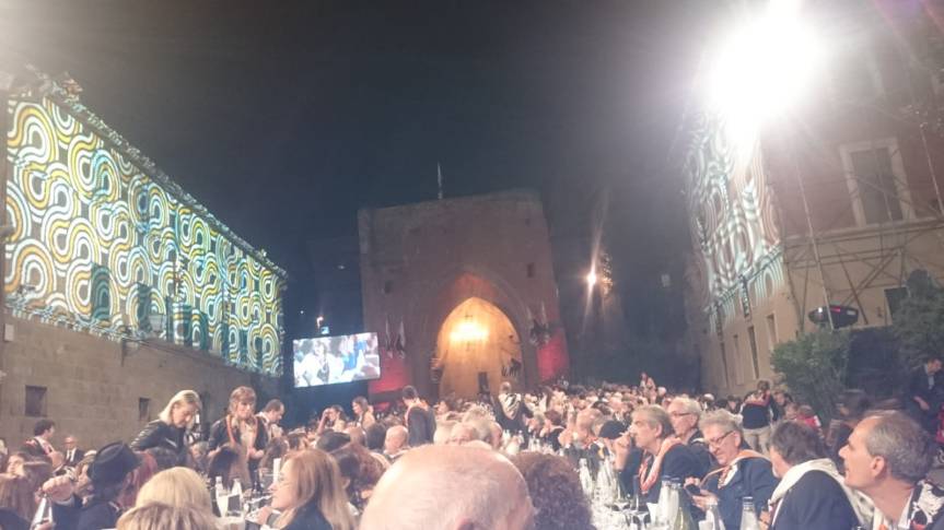 Palio di Siena, Contrada delle Lupa: Cena della Vittoria, altre foto e due video