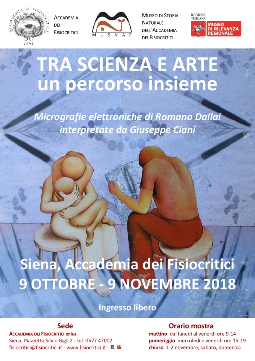 Siena: Fino al 09/11 all’Accademia dei Fisiocritici “Fra Scienza e Arte”