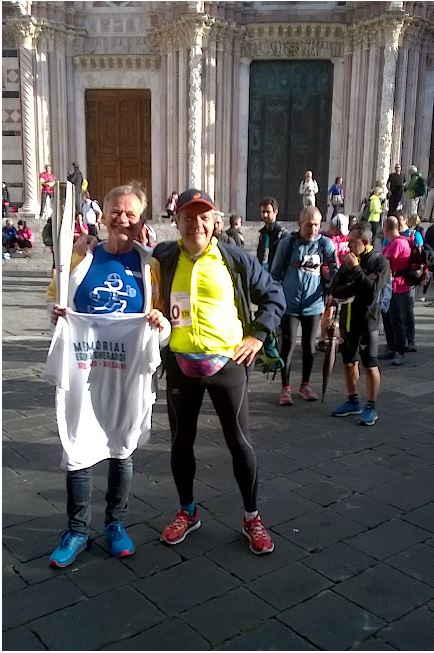 Siena: E’ partita la World Francigena Ultramarathon