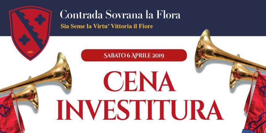 Palio di Legnano, Contrada la Flora: 06/04 Cena Investitura ✤ 2019