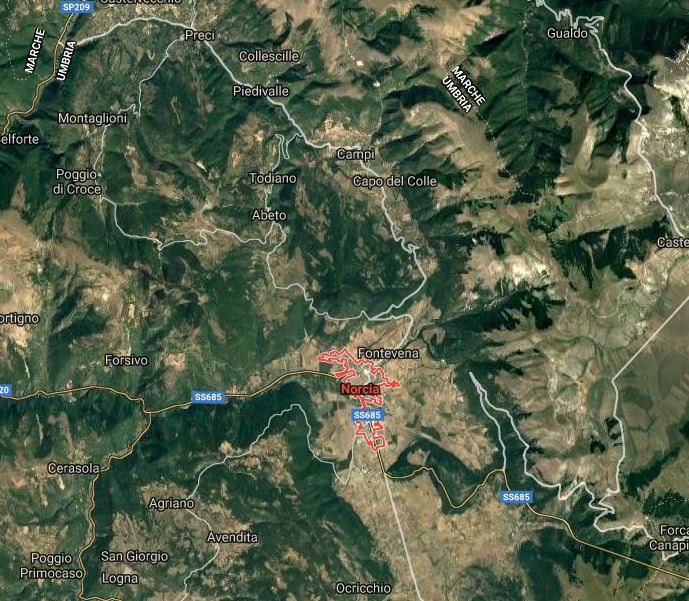 Italia: La terra continua a tremare, Norcia 17 terremoti in meno di 3 ore, raggiunta M.3.3