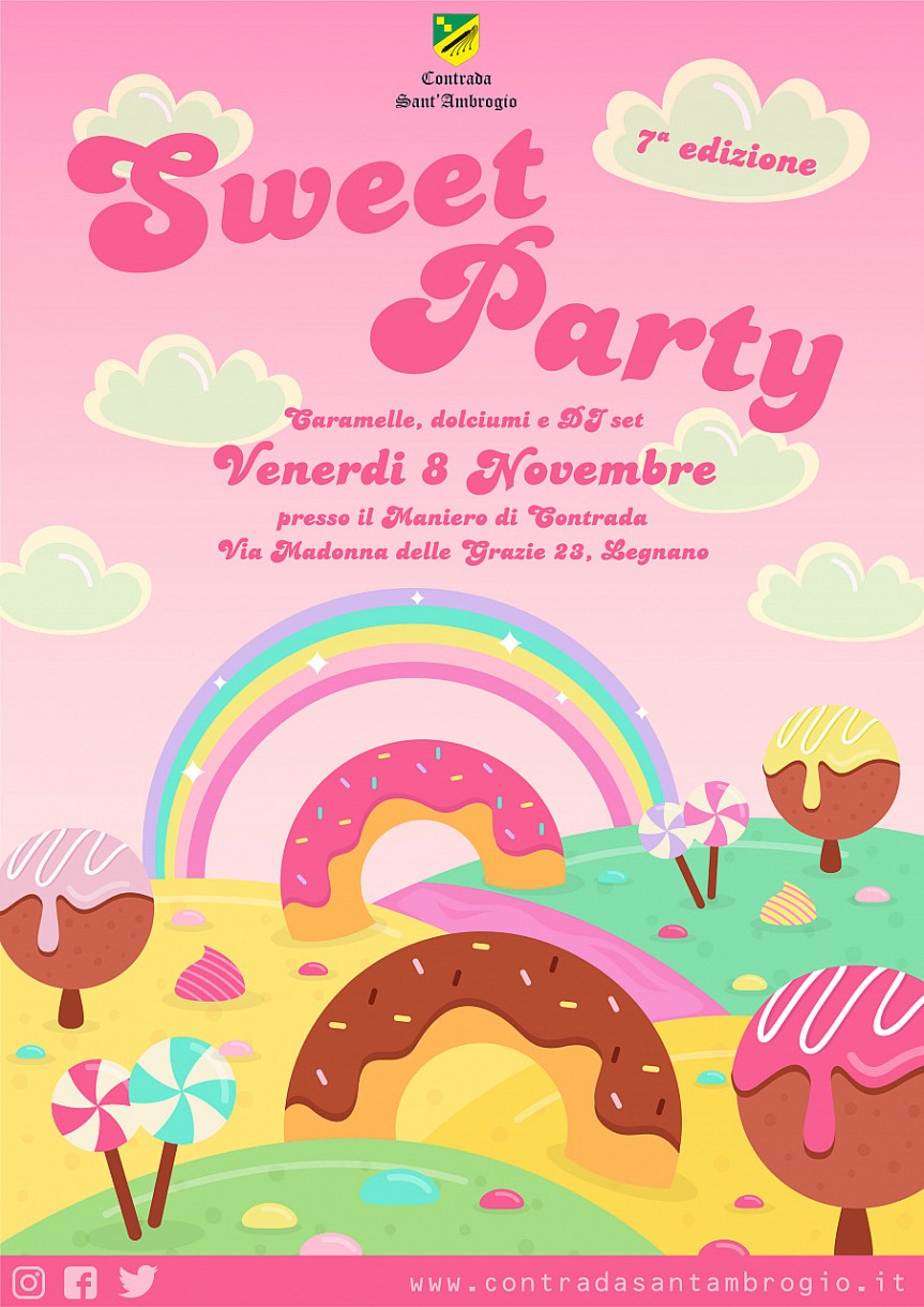 Palio di Legnano, Contrada Sant’Ambrogio: Oggi 08/11 Sweet Party – 7° Edizione