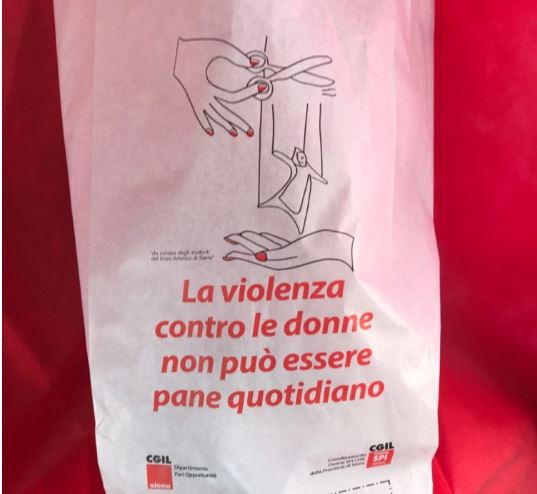 Siena: Oggi 25/11 Distribuite 40.000 buste del pane contro la violenza sulle donne