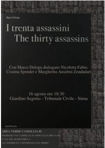 Siena: Nuova edizione de “I trenta assassini” (che sono diventati cinquanta) di Marco Delogu