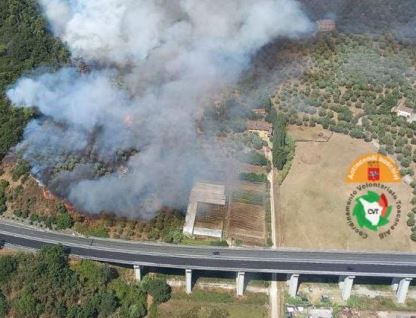 Toscana: Oggi 30/08 incendio in corso a Massarosa