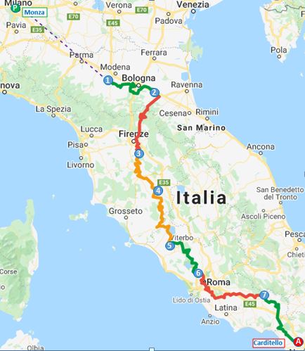 Siena: Il nuovo itinerario cicloturistico nazionale “Carditello Reale” ha fatto tappa nella nostra città