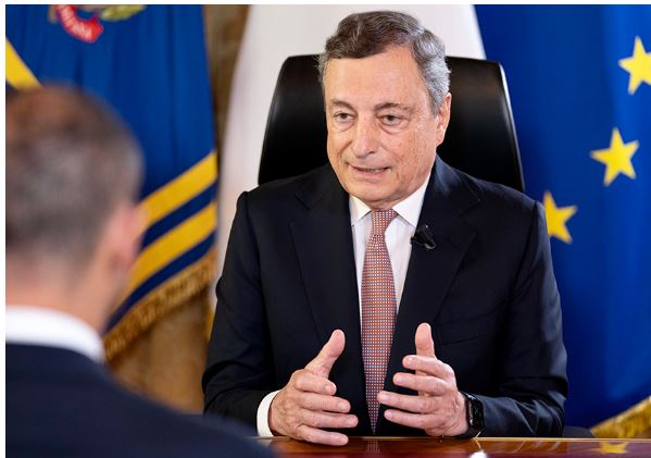 Italia: Afghanistan, l’intervista del Presidente Draghi al Tg1