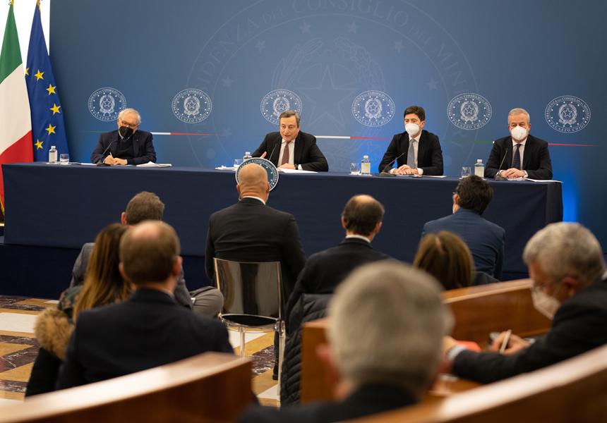Italia: Conferenza stampa del Presidente Draghi
