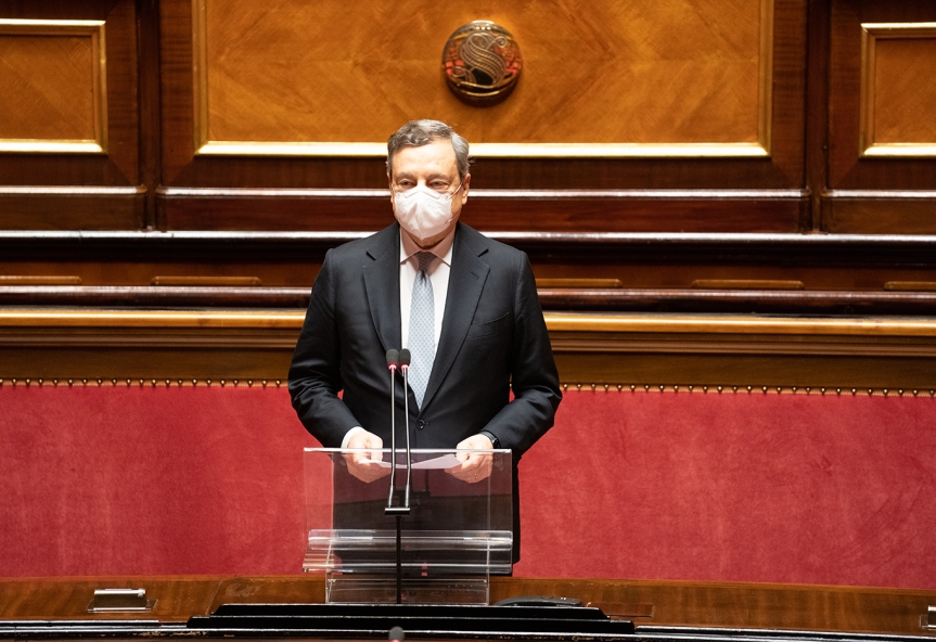 Italia: Comunicazioni del Presidente Draghi in Parlamento