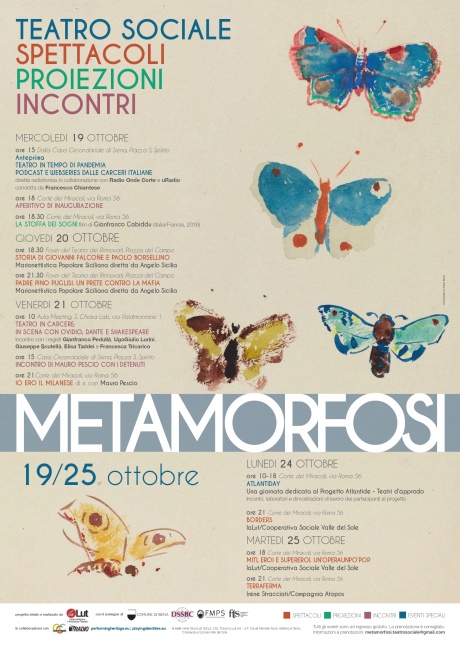 Siena: Teatro Sociale, dal 19 ottobre la sesta edizione di Metamorfosi con spettacoli, proiezioni, incontri