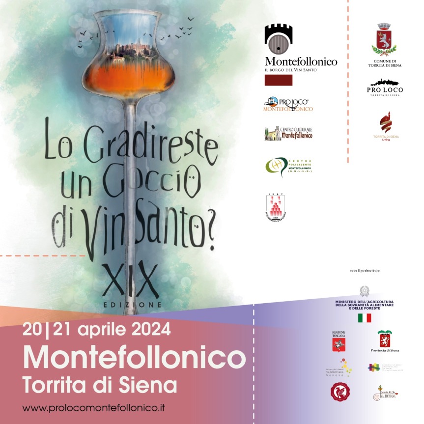 Provincia di Siena: Degustazioni, mercato e visite guidate, a Montefollonico torna “Lo gradireste un goccio di vin santo?”