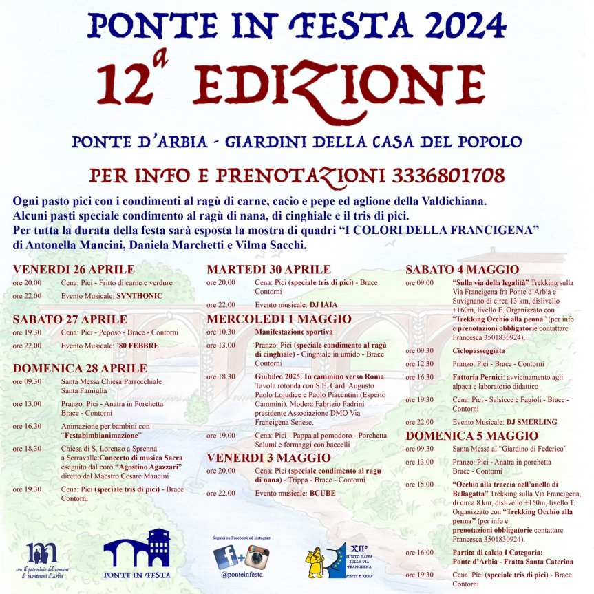 Provincia di Siena, Monteroni: a Ponte d’Arbia è ora di ‘Ponte in Festa’