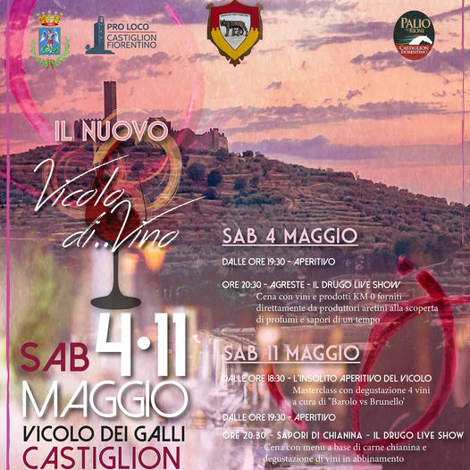 Palio di Castiglion Fiorentino, Rione Porta Romana: Il Vicolo di…vino colora le sere di maggio