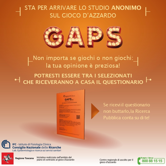Provincia di Siena: GAPS, Poggibonsi partecipa allo studio sul gioco d’azzardo del CNR