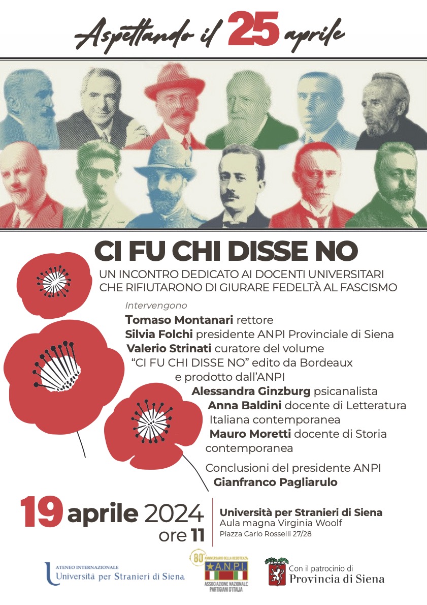 Siena: Università per Stranieri e Anpi insieme per celebrare il 25 Aprile